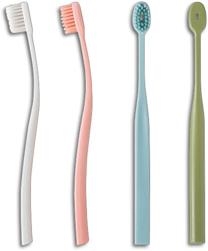 奥歯のウラに届く穴あきハブラシ by 日本製